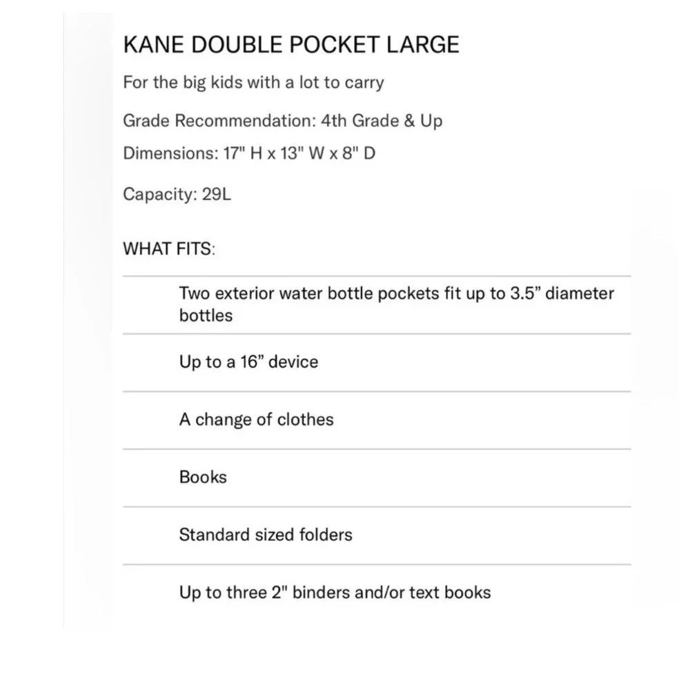 STATE Kane Double Pocket Large Kids Backpack Marble Swirl Black White Neon NWT